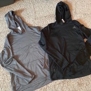 Adidas Pullover Hoodies w thumbholes- Set of 2